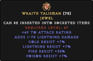 Wraith Talisman
