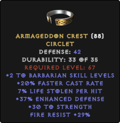 East Barbarian Circlet